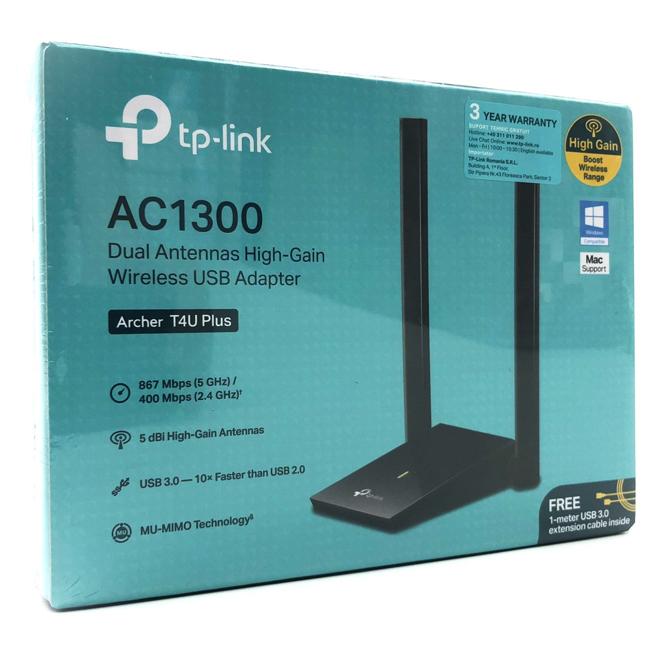 TP-Link T4U Trådløs Netværksadapter SuperSpeed USB3
