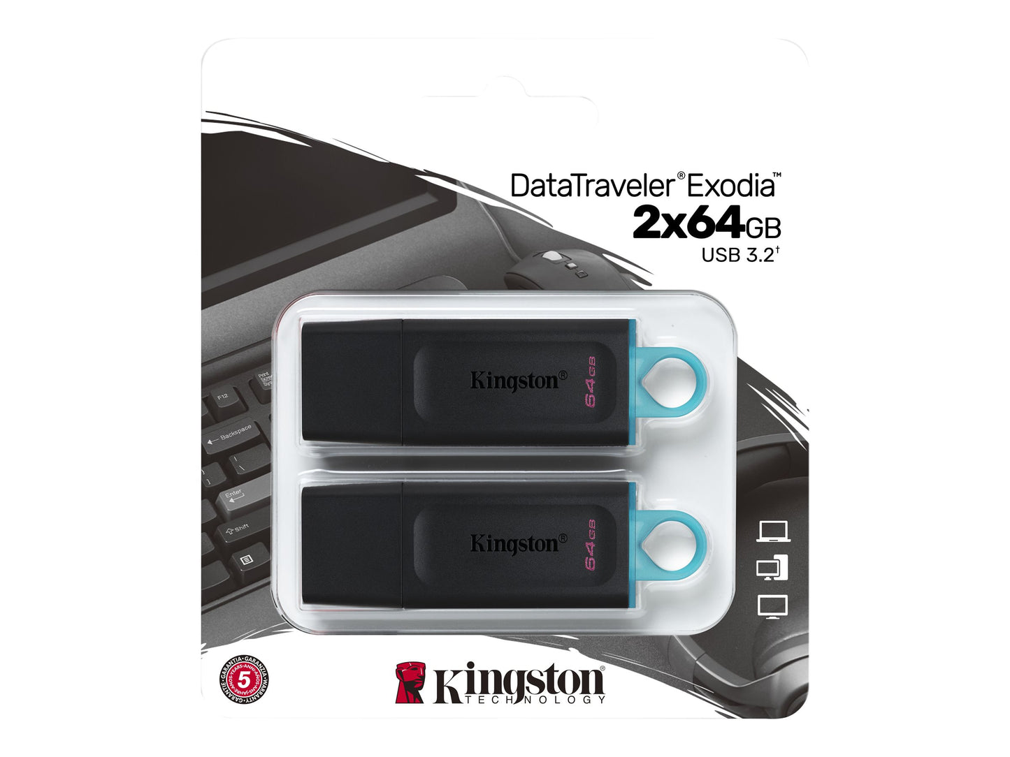Kingston DataTraveler Exodia 2x64GB USB 3.2