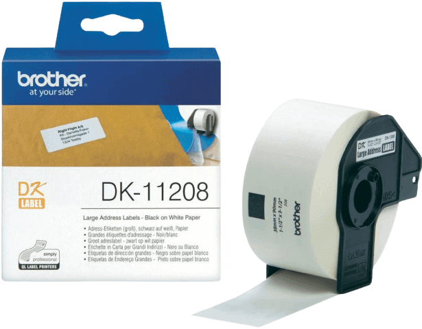 Brother DK-11208 Etiketter 38 x 90 mm