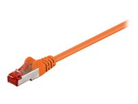 Netværkskabel CAT 6 S/FTP CU LSZH 0,25 meter Orange