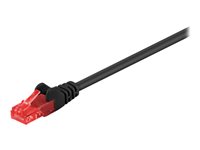Netværkskabel CAT 6 U/UTP CCA 2 meter Sort