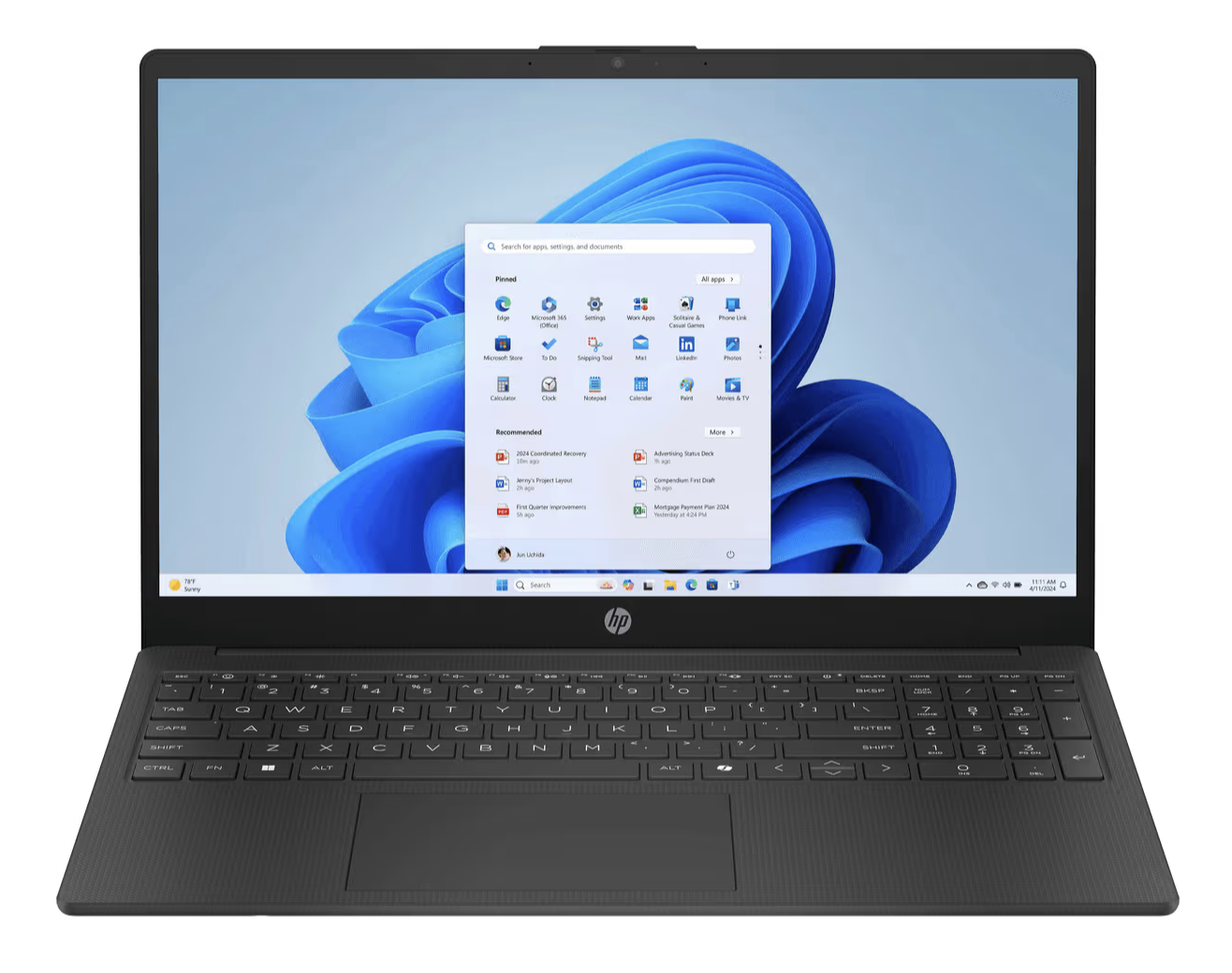 HP 15 Notebook 15,6" R5-7520U/8GB/512SSD/W11H